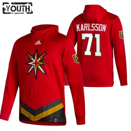 Kinder Eishockey Vegas Golden Knights William Karlsson 71 2020-21 Reverse Retro Pullover Hooded Sweatshirt